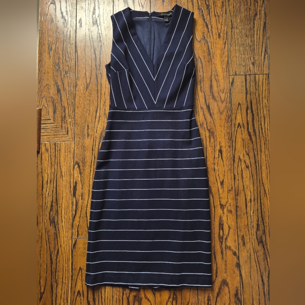 00 Banana Republic Dress - Navy / White Stripe - Work Office Wear